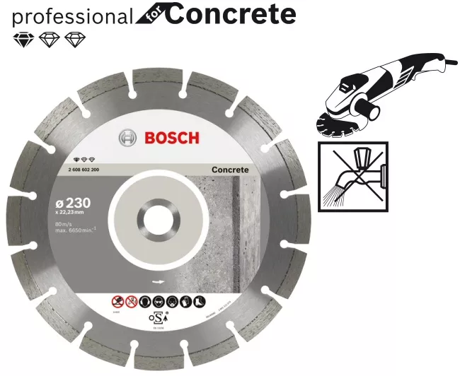 Disque diamanté à tronçonner professional Concrete BOSCH